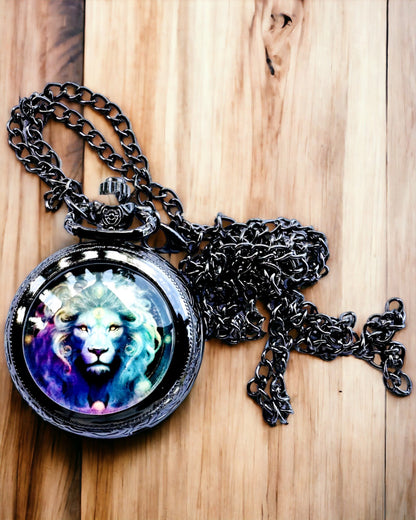Reloj de Bolsillo "Majesty Lion" con Posibilidad de Grabado