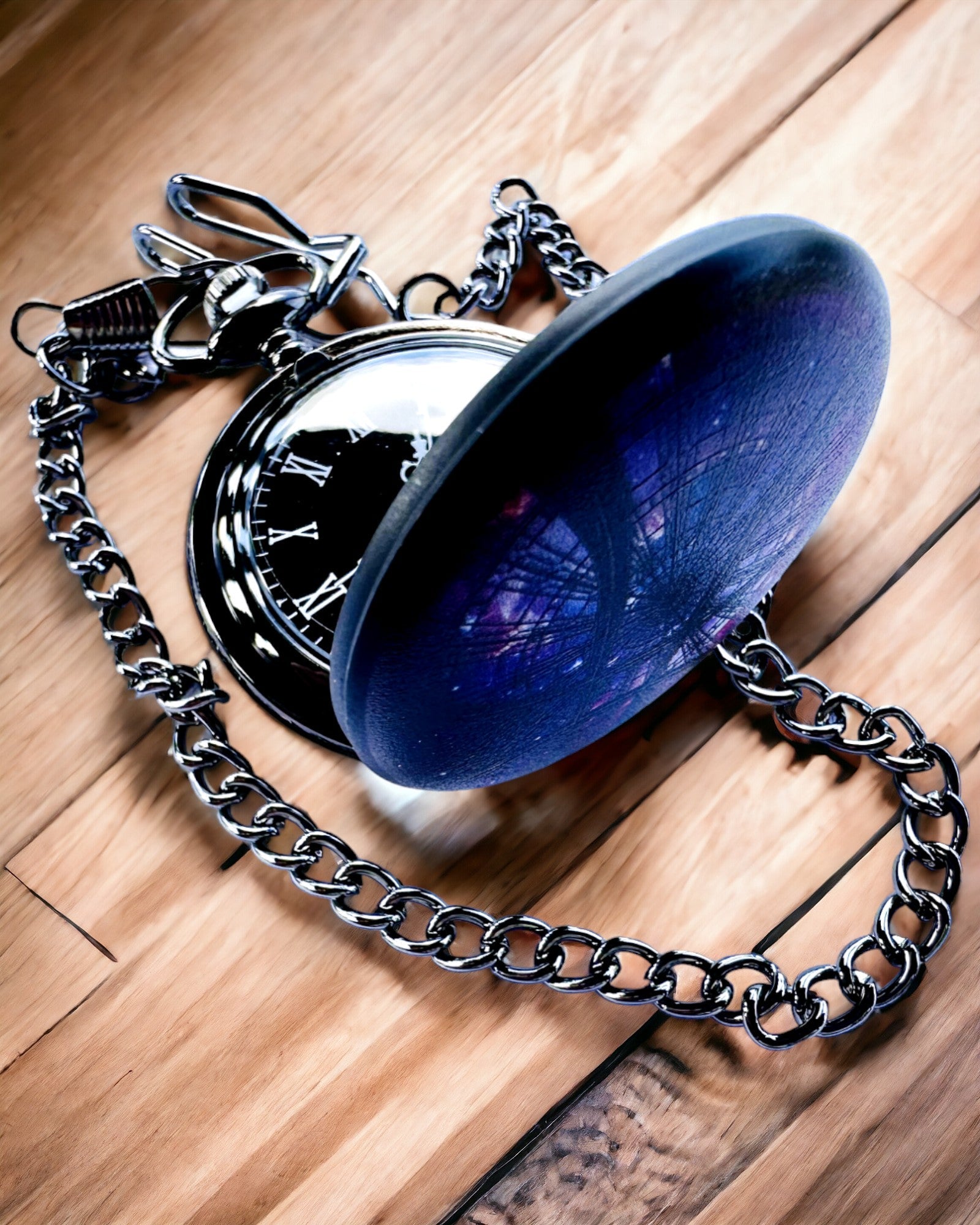 Reloj de Bolsillo "Galactic Vision" con Opción de Grabado, regalo personalizado