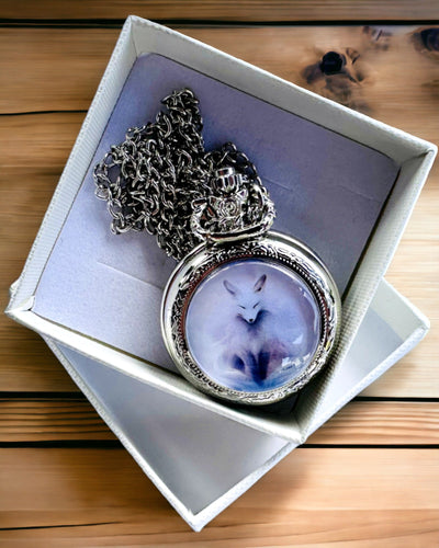 Reloj de Bolsillo "Zorro Místico" con Posibilidad de Grabado