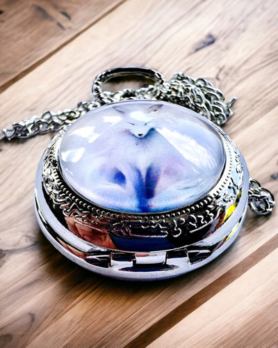 Reloj de Bolsillo "Zorro Místico" con Posibilidad de Grabado