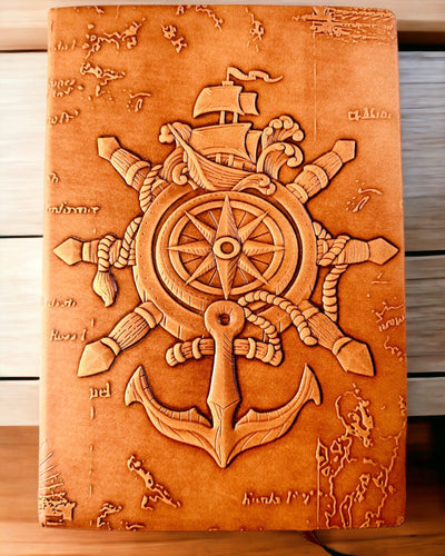 Cuadernos con motivo náutico "Nautica" con opción de personalización mediante grabado, para regalo