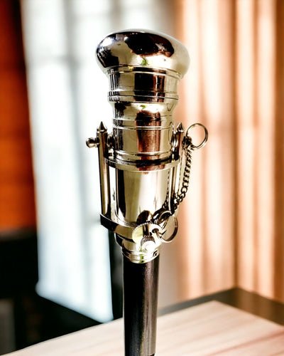 BASTÓN PARA CAMINAR CON MANGO Y FUNCIÓN DE TELESCOPIO – ELEGANTE Y MODERNO, 95 CM - capitán "Navigator's Crest"