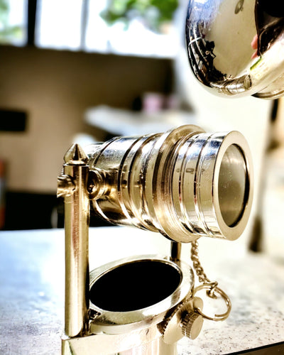 BASTÓN PARA CAMINAR CON MANGO Y FUNCIÓN DE TELESCOPIO – ELEGANTE Y MODERNO, 95 CM - capitán "Navigator's Crest"