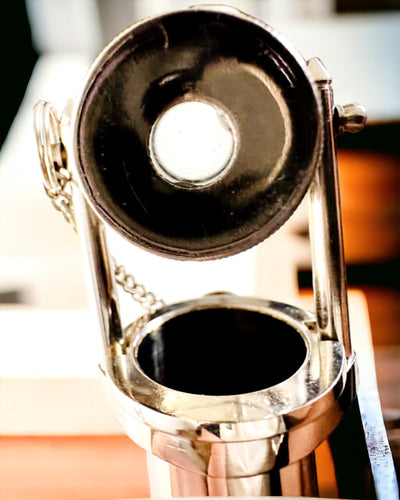 BASTÓN PARA CAMINAR CON MANGO Y FUNCIÓN DE TELESCOPIO – ELEGANTE Y MODERNO, 95 CM - capitán "Navigator's Crest"