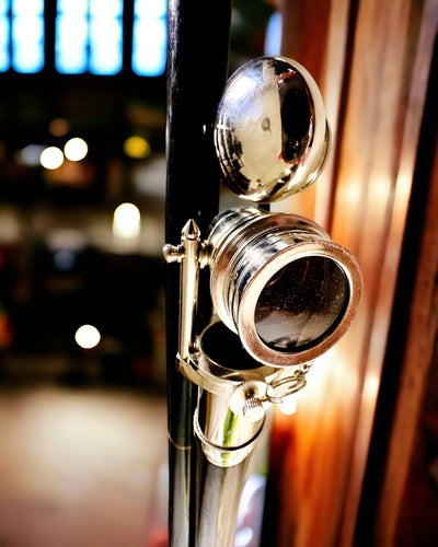 BASTÓN PARA CAMINAR CON MANGO Y FUNCIÓN DE TELESCOPIO – ELEGANTE Y MODERNO, 95 CM - capitán "Navigator's Crest"