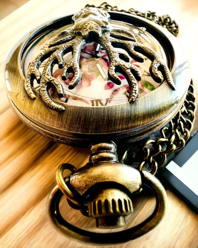 Reloj de bolsillo Guardián del Bosque - Elegante reloj con motivo de ciervo, posibilidad de personalización con grabado