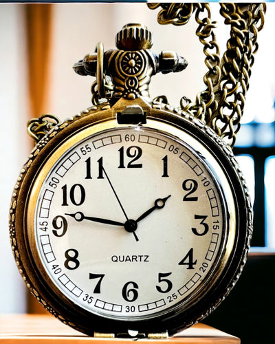 Reloj de Bolsillo "Motociclista Elegante" – Grabado