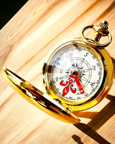 Brújula Wędrowiec con Opción de Grabado - color dorado