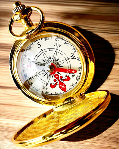 Brújula Wędrowiec con Opción de Grabado - color dorado