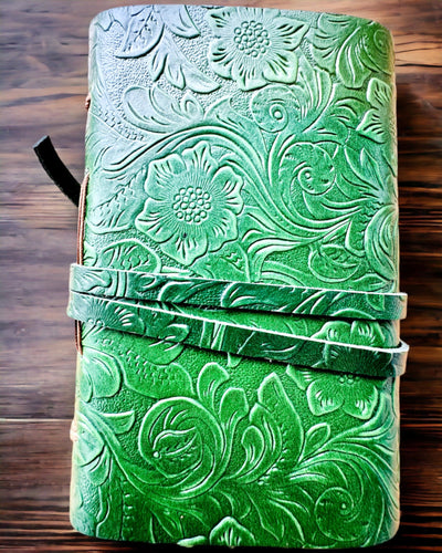 Notatnik Premium de Cuero "Elegancia Natural" - 200 páginas, 120g, cuaderno, bloc de dibujo, 2 colores a elegir, personalización con grabado
