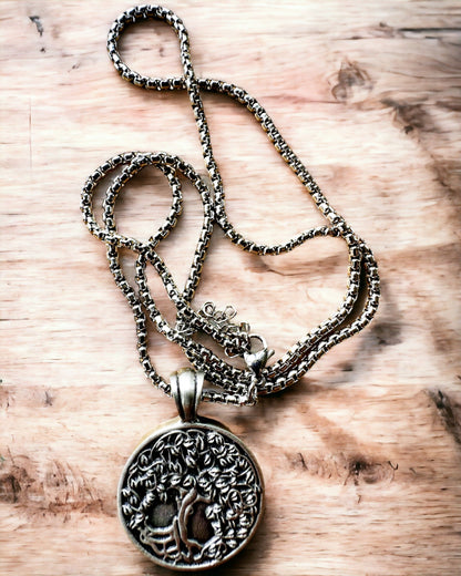 Amuleto Árbol de la Vida con Posibilidad de Grabado - collar "Vitalidad de la Naturaleza", personalización