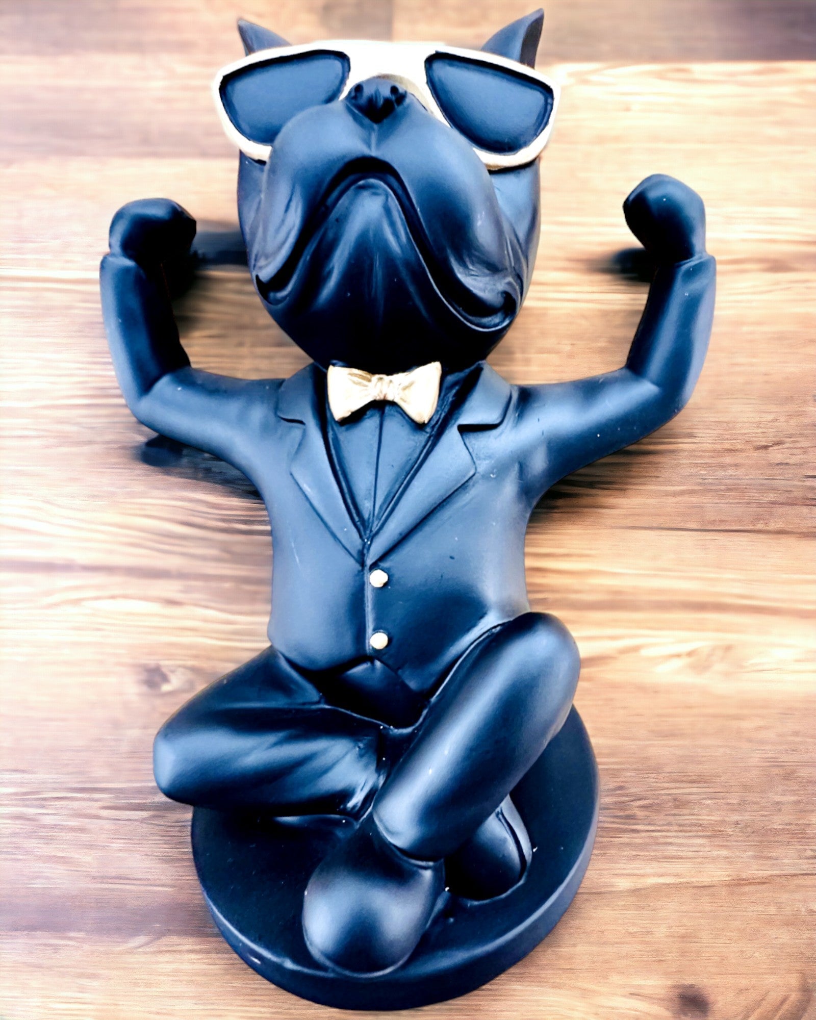 Figurilla Bulldog Elegance - Soporte exclusivo para copas, posibilidad de personalización con grabado