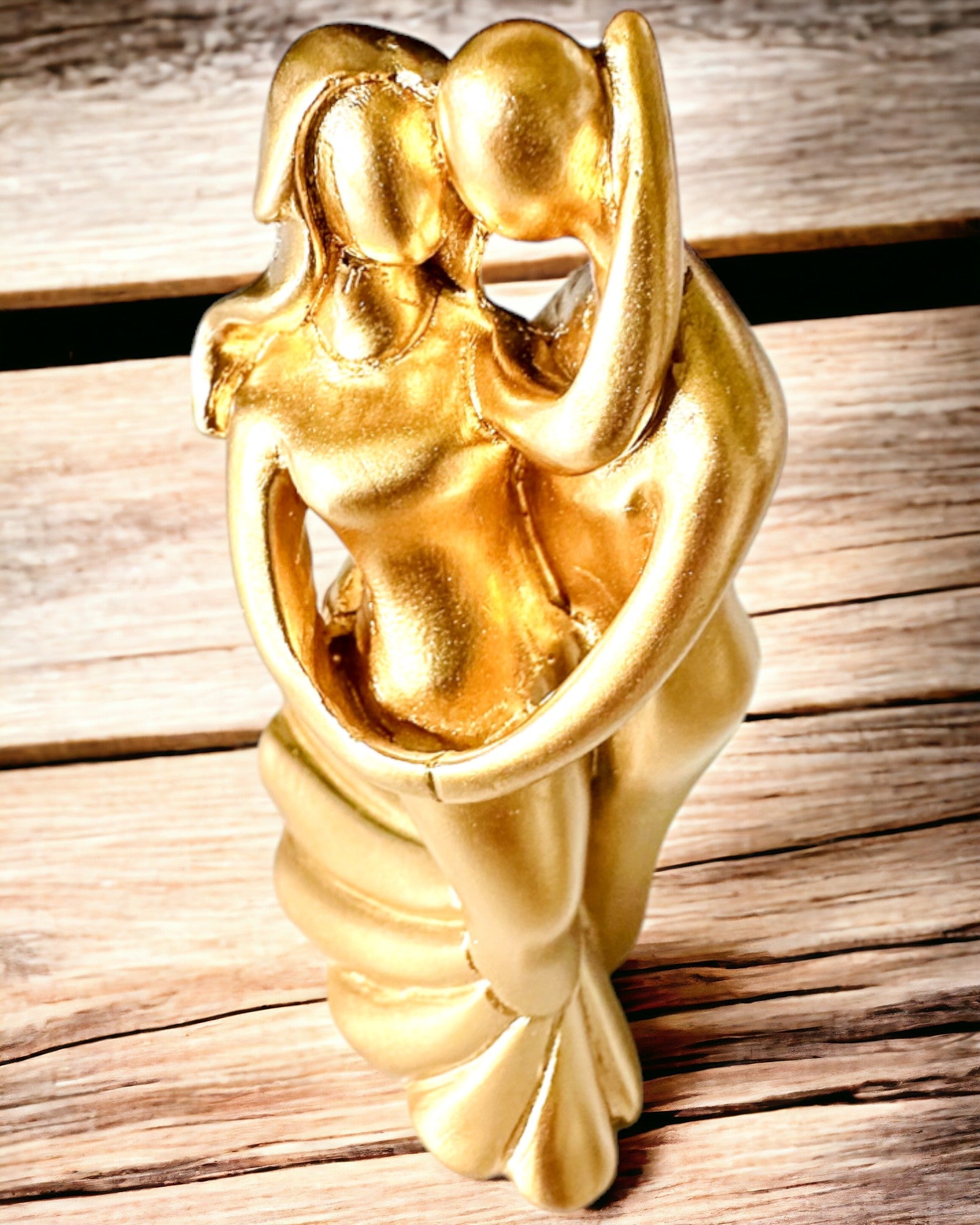 Złoty Taniec Miłości - Pequeña Figura Decorativa con Opción de Grabado