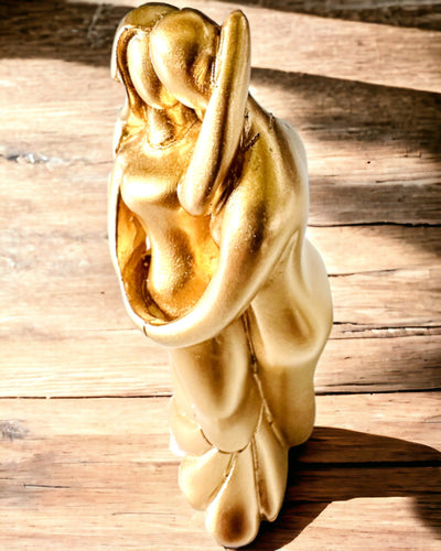 Złoty Taniec Miłości - Pequeña Figura Decorativa con Opción de Grabado