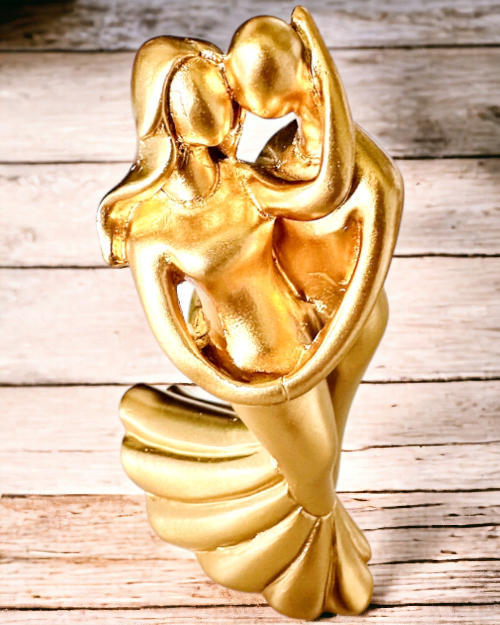 Złoty Taniec Miłości - Pequeña Figura Decorativa con Opción de Grabado