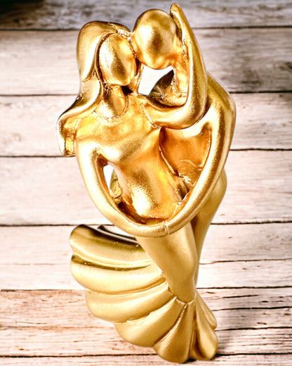 Złoty Taniec Miłości - Pequeña Figura Decorativa con Opción de Grabado