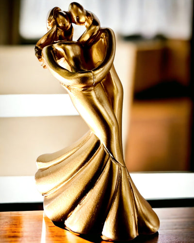 Złoty Taniec Miłości - Pequeña Figura Decorativa con Opción de Grabado
