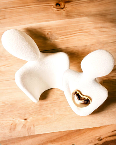 "Amor en el corazón – Figuras Familiares de Cerámica", posibilidad de personalización con grabado