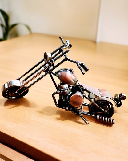 Modelo de Motocicleta Hecho a Mano de hierro, Chopper, personalización, grabado para regalo