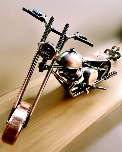 Modelo de Motocicleta Hecho a Mano de hierro, Chopper, personalización, grabado para regalo