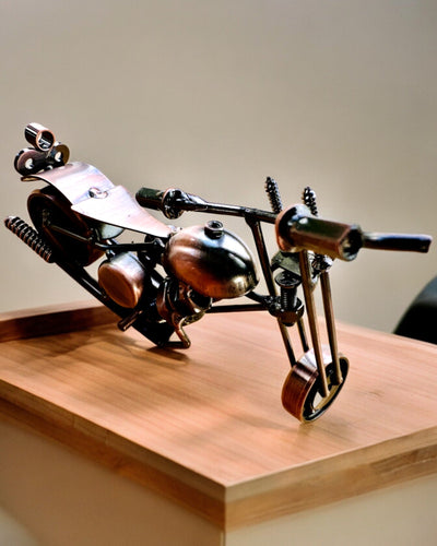 Modelo de Motocicleta Hecho a Mano de hierro, Chopper, personalización, grabado para regalo