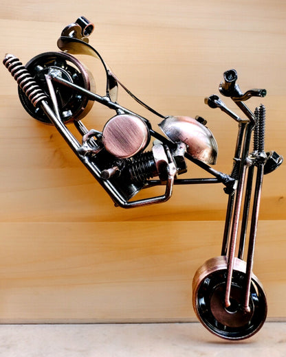 Modelo de Motocicleta Hecho a Mano de hierro, Chopper, personalización, grabado para regalo