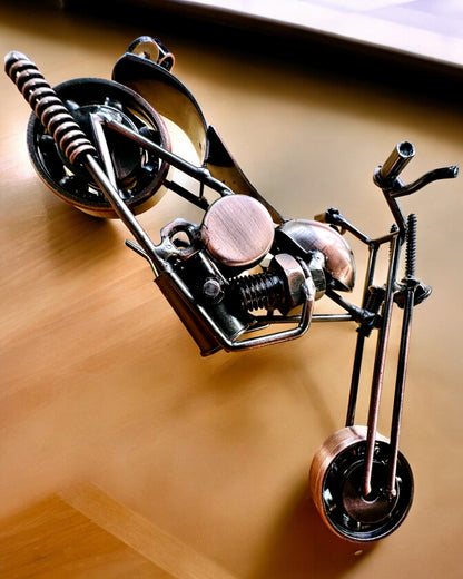 Modelo de Motocicleta Hecho a Mano de hierro, Chopper, personalización, grabado para regalo
