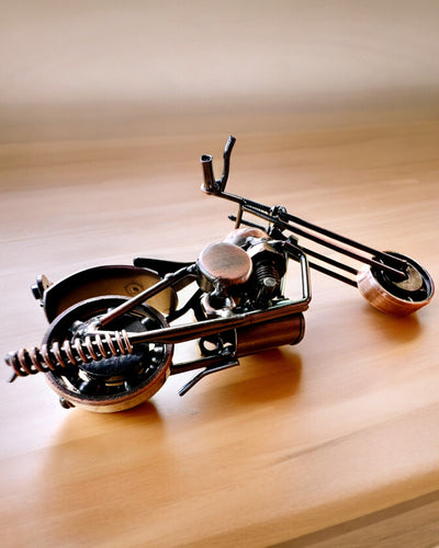 Modelo de Motocicleta Hecho a Mano de hierro, Chopper, personalización, grabado para regalo