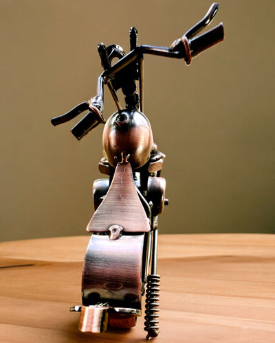 Modelo de Motocicleta Hecho a Mano de hierro, Chopper, personalización, grabado para regalo