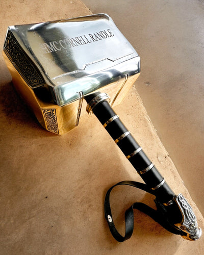 Młot Thora "Chief" - Martillo Artesanal Hecho a Mano, personalización con grabado para regalo