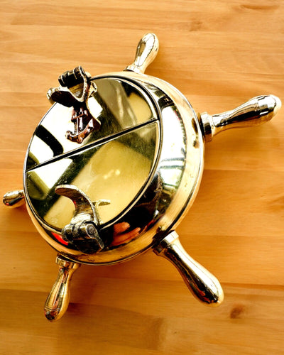 Cenicero de Latón Capitán - opción de personalización para regalo con grabado, hecho a mano