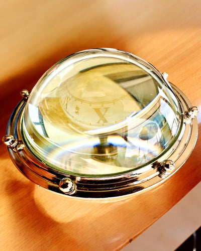 Bailey Compass Clock - Reloj Elegante con motivo de Brújula con Posibilidad de Grabado