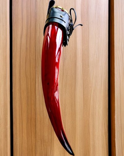 Copa de cuerno de guerrero - Rojo - con opción de personalización con grabado