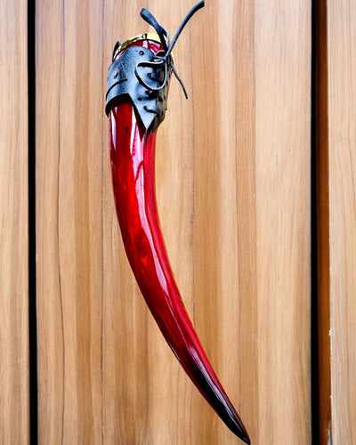 Copa de cuerno de guerrero - Rojo - con opción de personalización con grabado