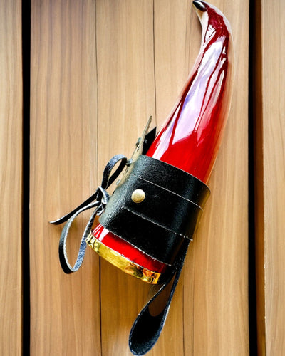 Copa de cuerno de guerrero - Rojo - con opción de personalización con grabado