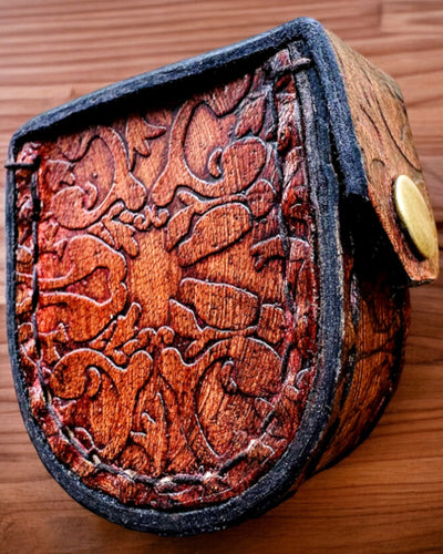 Elegante Estuche Maharadży para Reloj de Bolsillo o Brújula - posibilidad de personalización con grabado