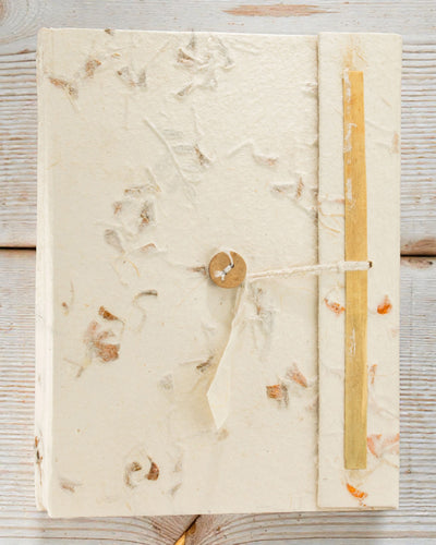 Cuaderno grande Lokta Floración botánica – Flores (45 hojas, 21 x 15 cm)