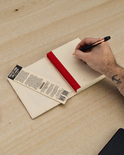 Cuaderno mediano Lokta Hojas de Bodhi (15 x 12 cm) – 45 hojas (mezcla de diseños)