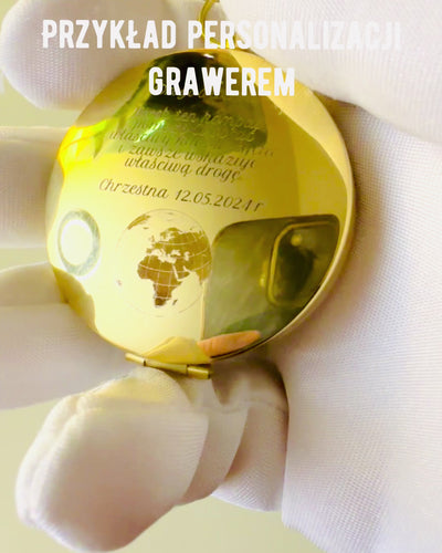 Brújula de Latón Impermeable con Efecto Luminoso - Esencial para Senderismo y Camping, personalización con grabado