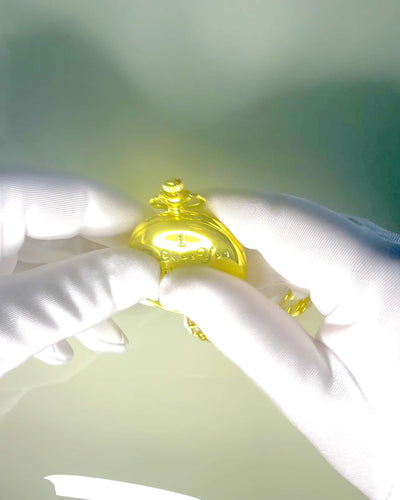 Reloj de Bolsillo de color dorado en Estilo Retro con Posibilidad de Grabado