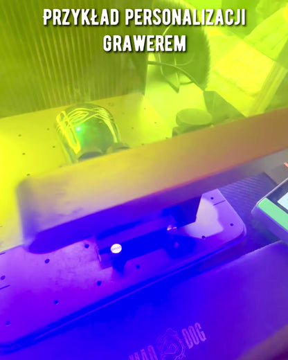 Valknut Ręcznie wykonany mały kubek z rogu bawoła z nordyckimi symbolami, posibilidad de personalización para regalo con grabado