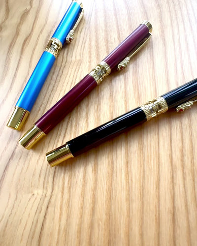 Elegante Bolígrafo Dragón, 3 variantes de color, posibilidad de personalización con grabado para regalo