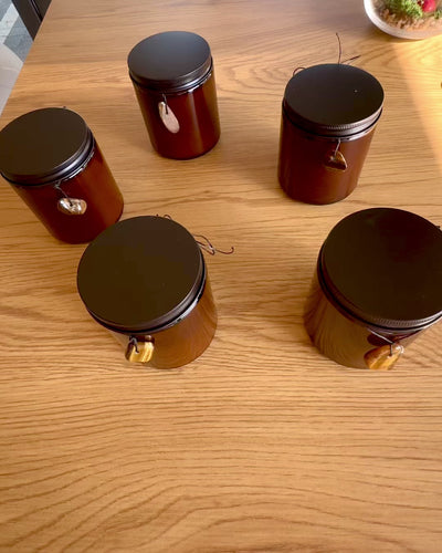 Vela intencional Poder del Tigre – Confianza en uno mismo y prosperidad, 250 ml, posibilidad de personalización de la tapa para regalo