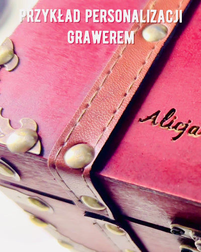 Caja de Madera 'Cofre del Tesoro Pirata' – Caja Vintage para Joyas y Baratijas