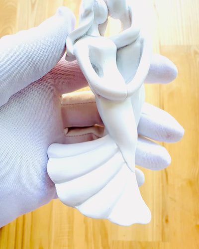 Elegancki Związek - Pequeña Figura Decorativa con Opción de Grabado - color blanco