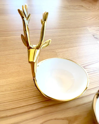 Elegante cuenco Belleza Cornuda – Artesanía de la India, personalización con grabado