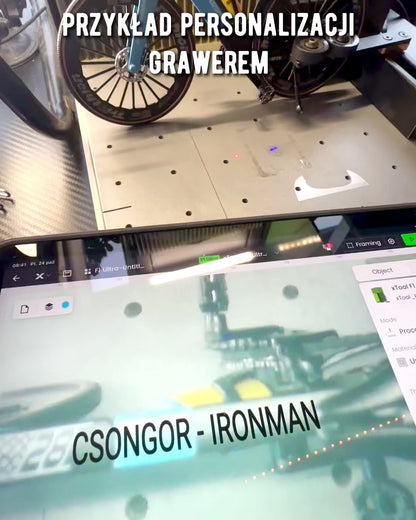 Modelo en Miniatura de Bicicleta de Triatlón "SpeedStorm 1.2" personalización con grabado para regalo