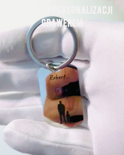 Brelok Militar ID "Placa de Identificación" de Acero Inoxidable – Grabado Personalizado