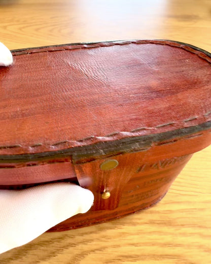 Prismáticos con estuche de cuero Victorian's Eye, 11 cm de latón, decorados a mano, personalización con grabado para regalo