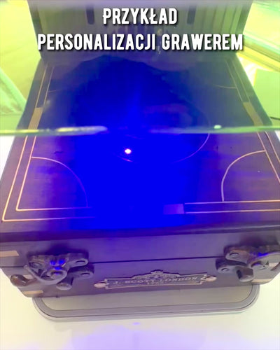 Gran Caja de Madera para Sextante o Brújula Premium "Mariner's Legacy" con Posibilidad de Grabado